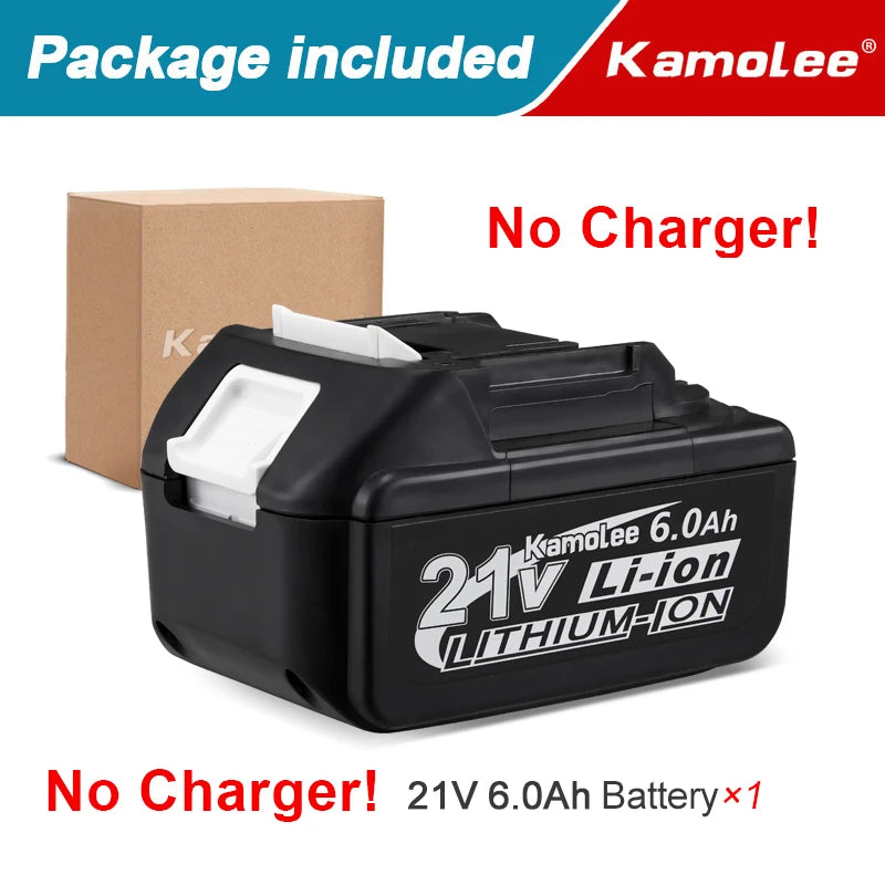 Kamolee 18V 6000mAh Li-ion Battery BL1860 Hand drill Battery Power tools Support Kamolee tools