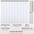 VEVOR Windproof Door Curtain 84" x 60" PVC Transparent Air-Conditioning Curtain Strip Screen Indoor Outdoor Heat Insulation