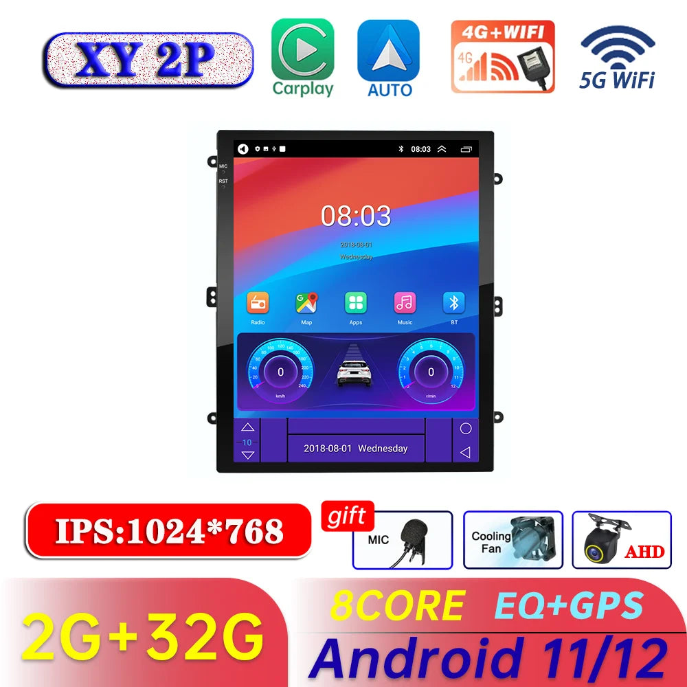 Car adio For Tesla Style 9.7inch Host Wireless Carplay Android auto For KIA TOYOTA Nissan Honda Opel Car Multimedia Player