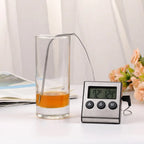 Tp700 Digital Remote Wireless Food Kitchen Oven Thermometer Probe For BBQ Grill  Oven Meat Timer  Temperature  Manually Set