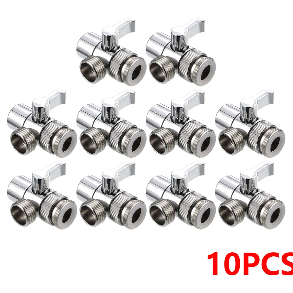 3 Way Switch Faucet 1/2 Valve Adapter Shower Diverter Valve Bathroom Faucet Shower Tap Connector Splitter Bathroom Accessories