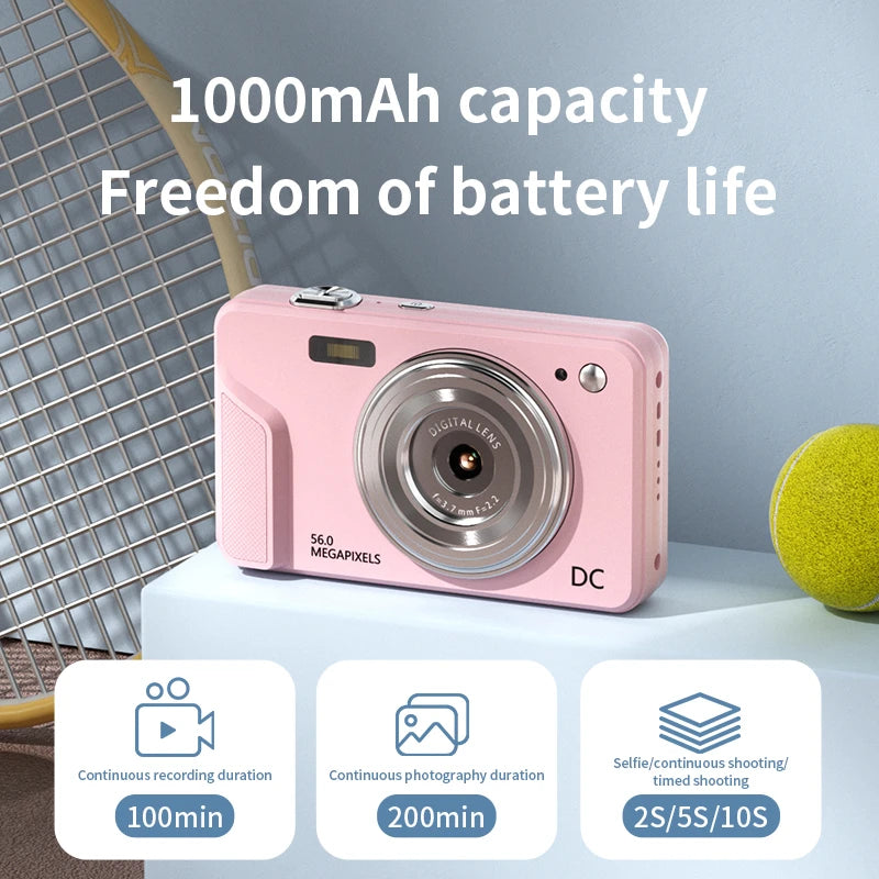 Xiaomi 4K Digital Camera 56 MP LCD Screen Rechargeable HD Digital Camera Video Camera Outdoor Anti-Shake Support Child Cameras