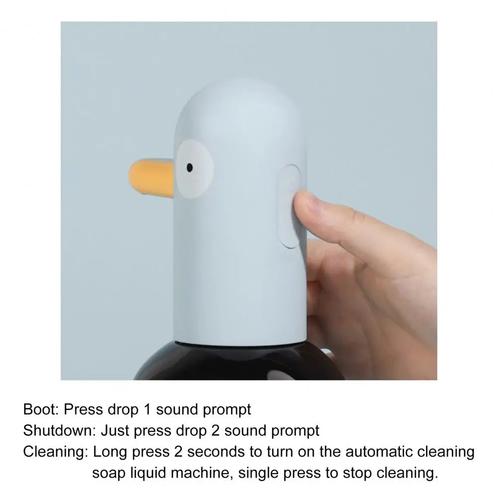 Automatic Induction Foam Soap Dispenser Contactless Duck Shape Soap Dispenser 400ml High-Precision Sensor Soap Dispenser