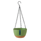 1pcs Nordic Hanging Basket Planter with Chains Thickened Resin Wall-Mounted Flower Pot for Balcony Home Decor