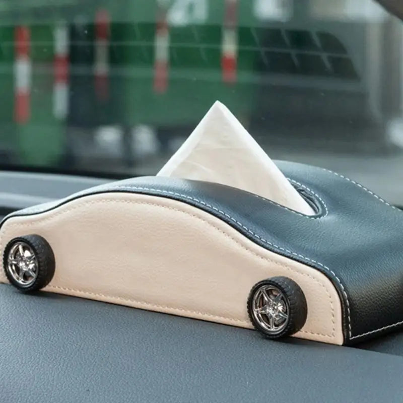 Car Shape Tissue Box Living Room Tissue Cover Decorative Heat-resistant Tissue Dispenser For Bathroom Anti-Moisture Interior