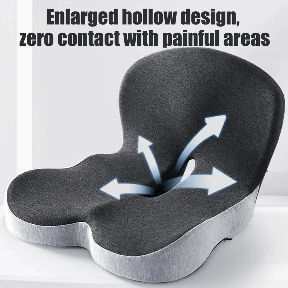 Comfort Memory Foam Backrest Cushion Breathable Non Slip Chair Cushion
