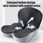 Comfort Memory Foam Backrest Cushion Breathable Non Slip Chair Cushion