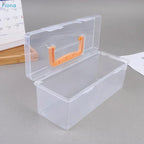 ✔Professional Tool Organizer Set,Transparent Parts Storage With Dividers-Portable Case For Kitchen Condiment Storage