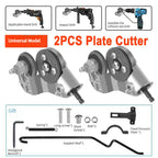 Titanium Steel Electric Drill Plate Cutter Metal Sheet Adapter Tools Attachment Punch Tool Sharp Scissor Kit Cutting Steel