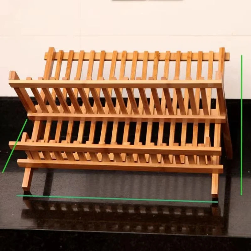 Nanzhu Kitchen Solid Wood Chopsticks Drying Rack Shelf Dish Drainer Solid Wood Chopsticks Rack Kitchen Storage Organizer