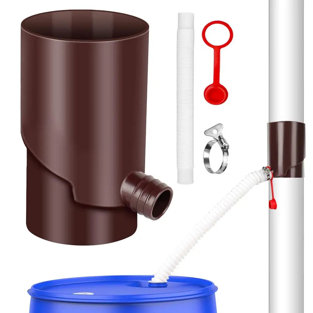 Rain Water Catching System Weatherproof Downspout Rain Barrel Kit Portable Rain Barrels To Collect Rainwater From Gutter For Car