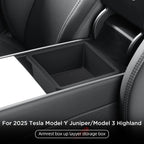 Smabee for Tesla Model Y Launch 2025 Juniper/Model 3 Highland Car Center Console Armrest Storage Box Tray Accessories Tidying