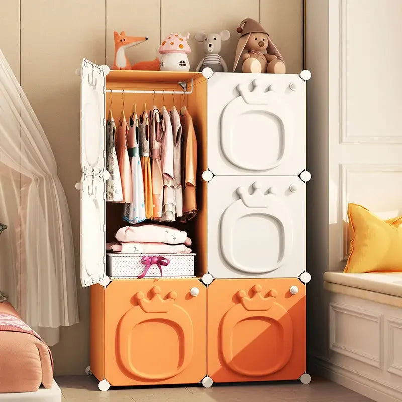 Partitions Bedroom Folding Economic Designer Wardrobe Modern Space Saving Clothes Cabinets Simple Dressers Cube Hotel Furniture