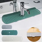 1Pcs Silicone Faucet Mat Water Ripples Kitchen Bathroom Drainage Pad Wash Basin Large Sink Splash Pad Countertop Protector