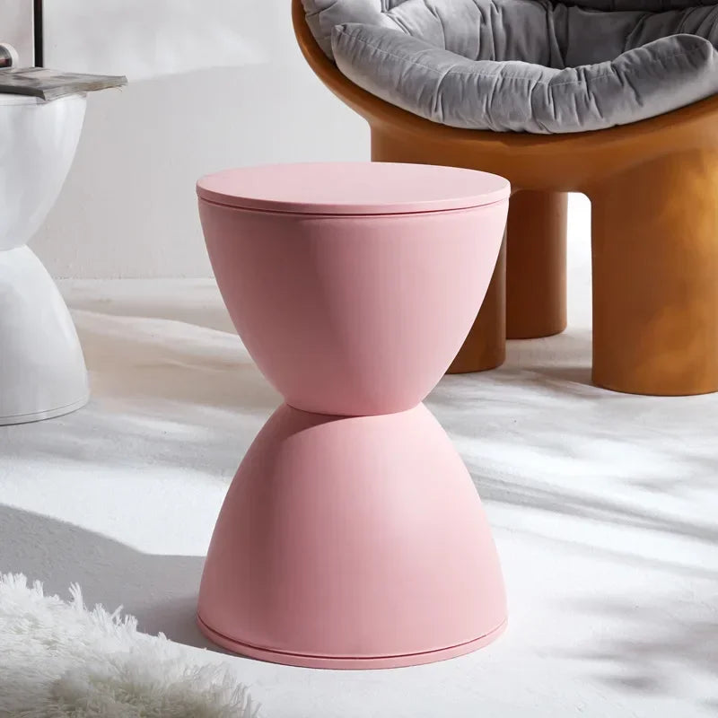 Thickened Plastic Simple Round Stool Living Room Home Stool Short Stool Simple Style Garden Balcony Waterproof Stools