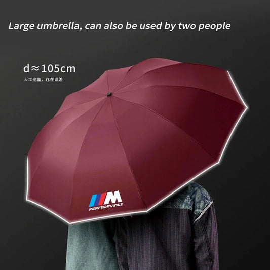 BMW M Series Automatic Folding Reflective Car Sunshade Umbrella