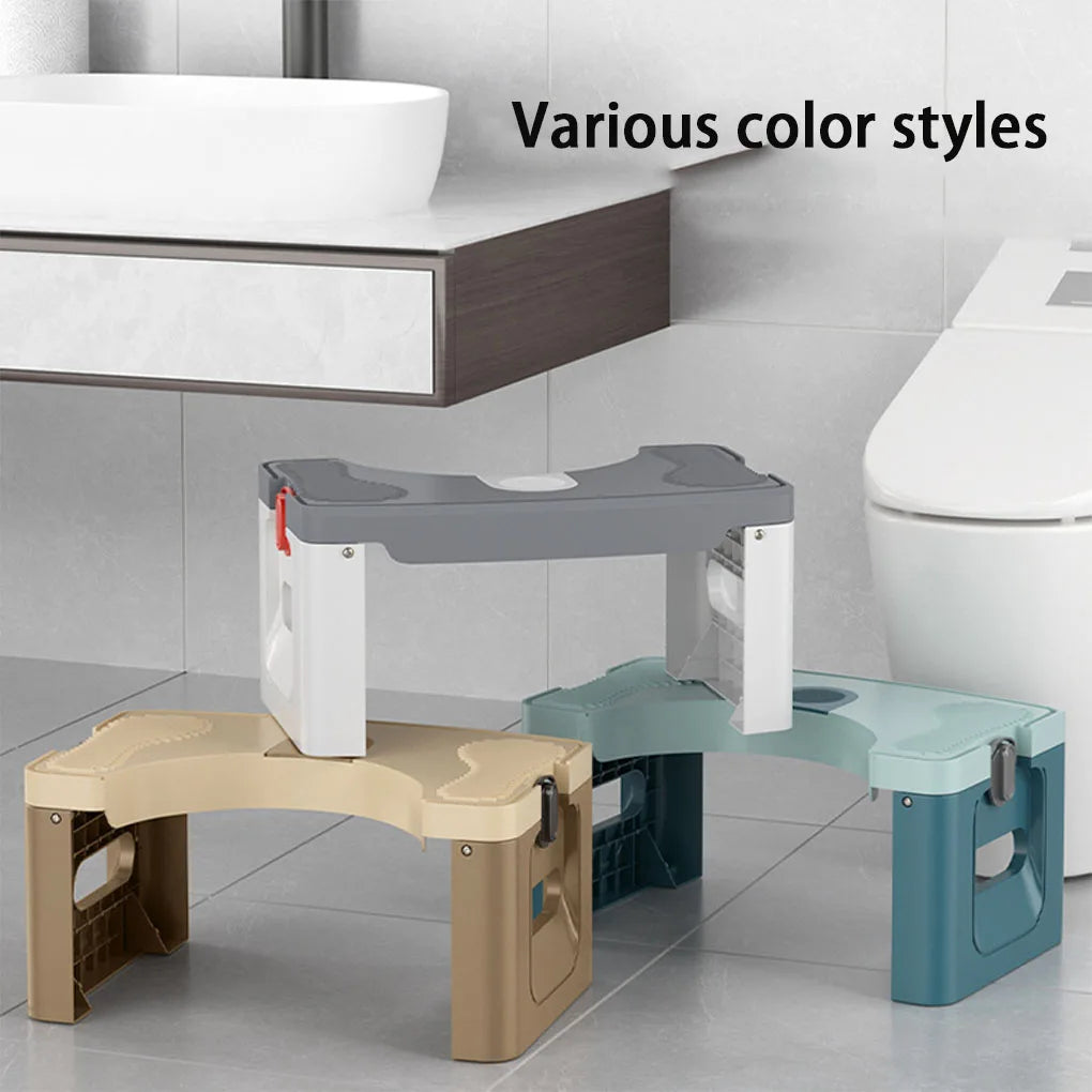Bathroom Squatty Potty Toilet Stool Foldable Toilet Foot Stand Stool  Nonslip for Children Pregnant Woman Seat Elderly