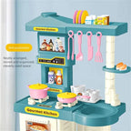 Complete Kitchen Toy Set With Multiple Accessories And Storage Box Designed For Kids Pretend PlayImagination And Learning A2UB