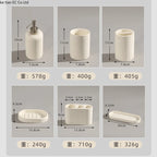 Wabi-sabi European Home Bathroom Set Hotel Electric Toothbrush shelf Bathroom Lotion bottle Toothbrush holder tray Toiletry set