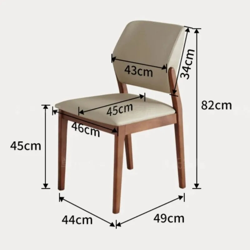 Single Kitchen Waiting Room Dining Chairs Gaming Elegant Soft Minimalist Dining Chair Elegant Accent Comfortable Home Furniture
