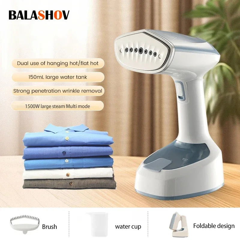 Foldable Ironing Machine 1500W Fast Heat Garment Steamer Household Ele