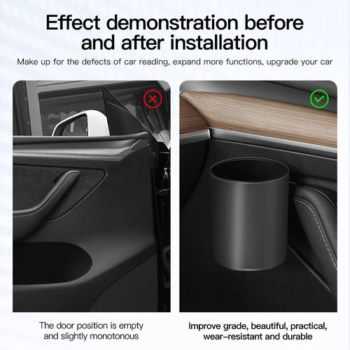 YZ For Tesla Model 3 Y Highland Juniper 2025 4 Pcs/Set Car Door Cup Holder Special Door Cup Storage Box Rack Car Accessories