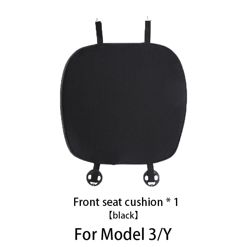 Comfortable Ice Silk Car Seat Covers for Tesla Model Y/3 (2018-2026) | Breathable