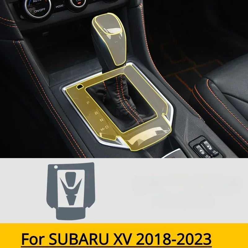 For SUBARU XV 2023 2022 2021 2020 Accessories interior film transparent TPU PPF Gear Panel Center Console Anti-scratch Sticker