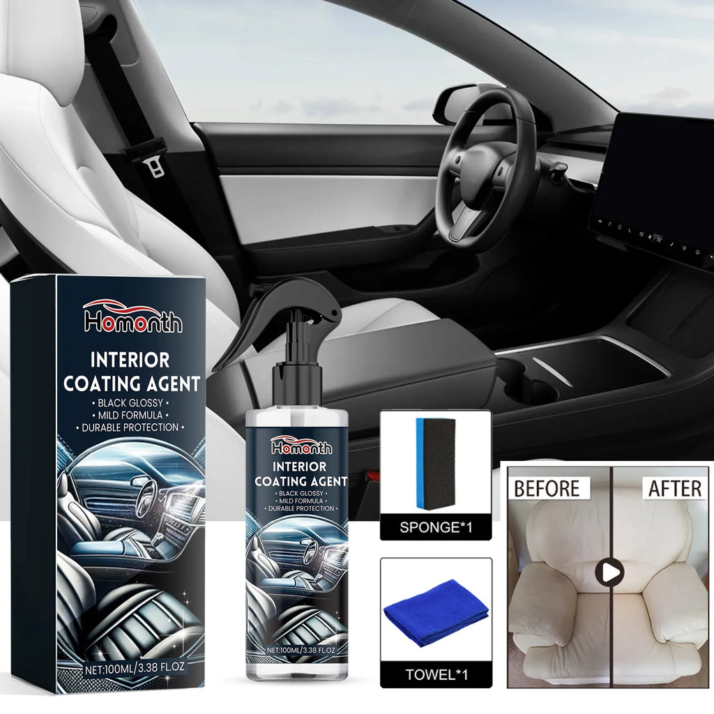 Car Interior Cleaner Removes Oil Dust From The Surface Instrument Panel Seat Leather Multi-Purpose Refurbishment Cleaning Agent