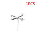 1-2PCS 3D Cub Wind Spinner Plane Metal Airplane Weather Vane Outdoor Roof Wind Direction Indicator Weather Vane Garden Decor New