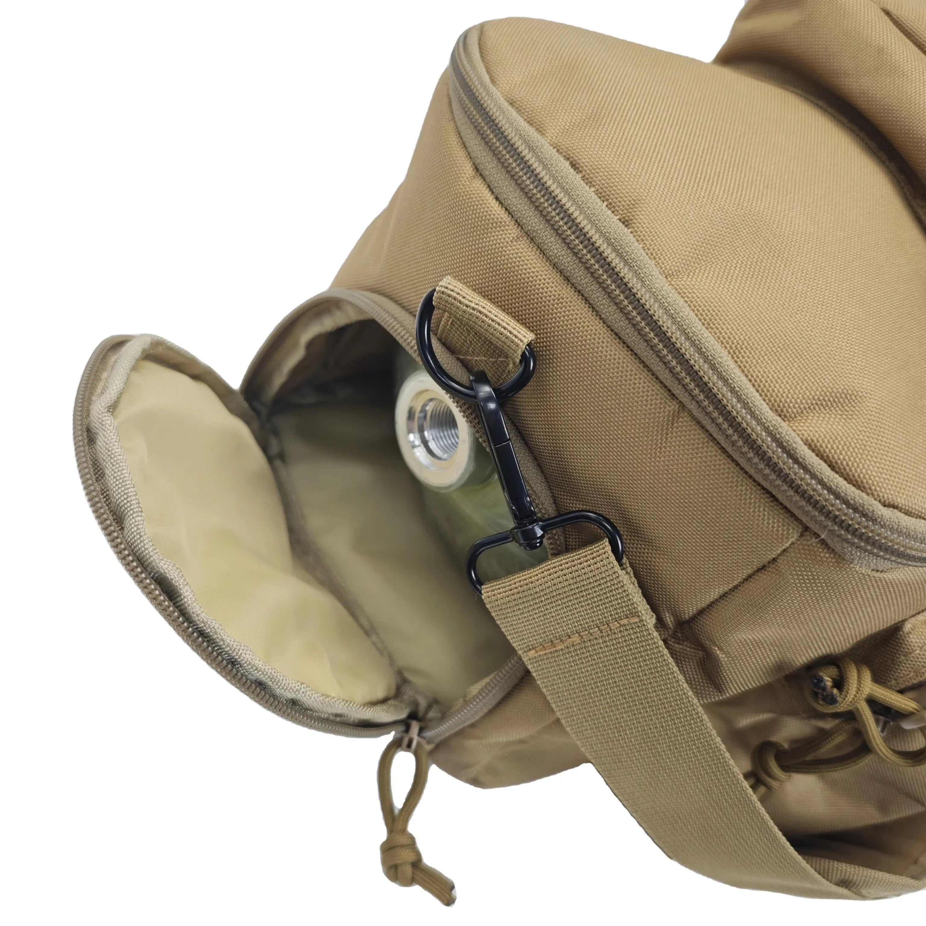 ACECARE 6.8L/9L/12L Cylinder Bag Carbon Fiber Tank Protective Case Backpack Bag for Scuba Diving Tank Baggable Valve Khaki