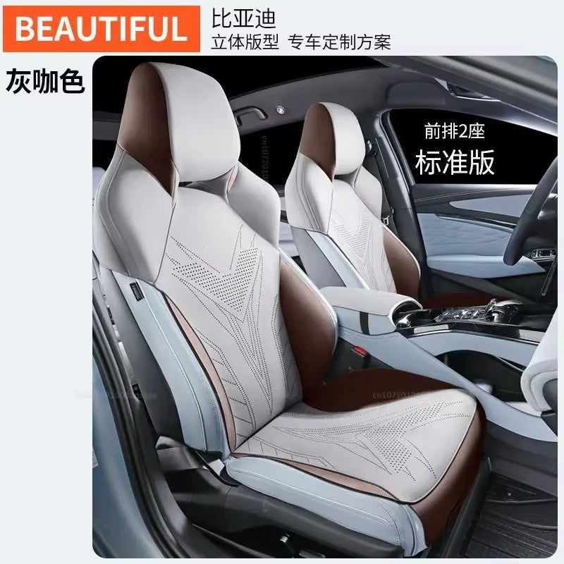 New suede Car Seat cover for BYD seal EV 2024 Breathable Comfortable Four Seasons Universal Auto Full Seats cushion