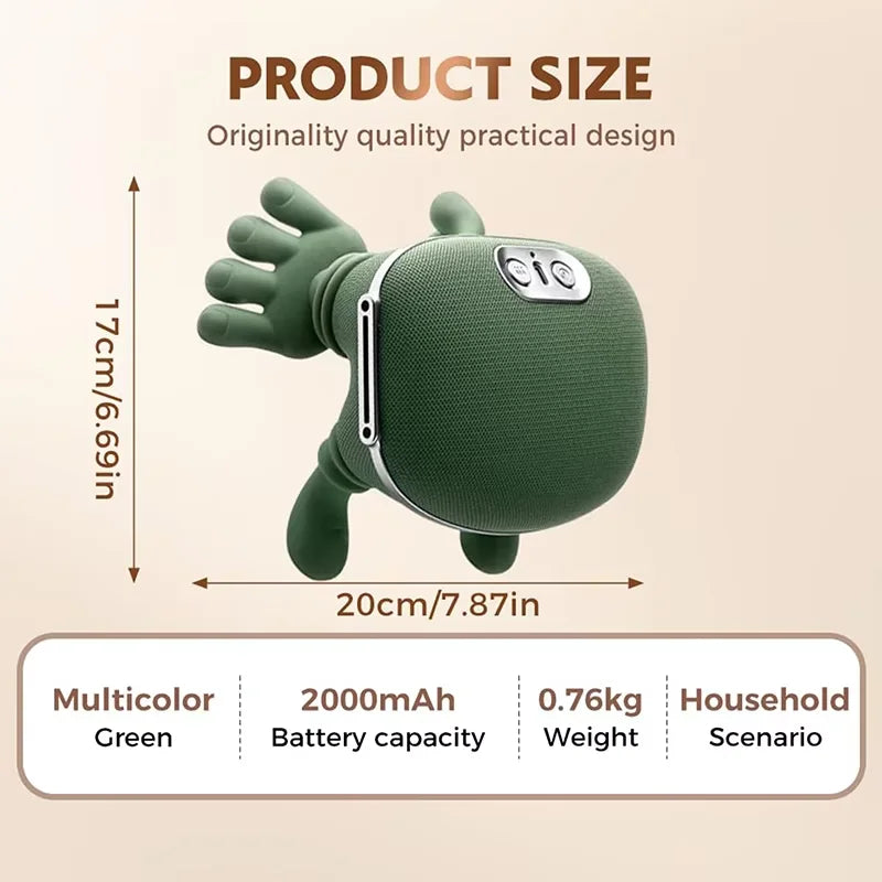 New version of high-capacity battery shoulder and neck massager, full body relaxation rechargeable portable multifunctional