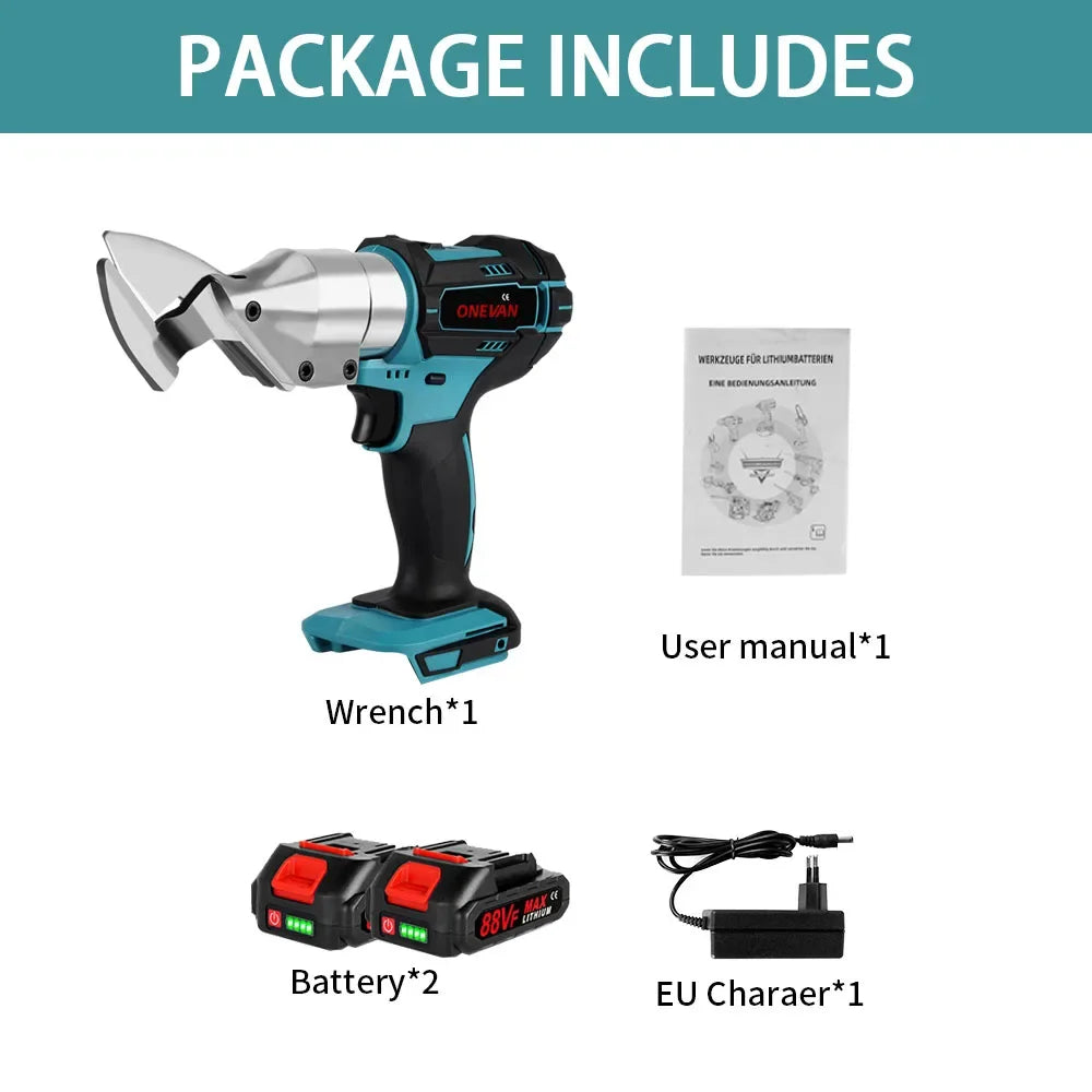 588N.m Electric Scissors Efficient Rechargeable Metal Plate Iron Multifunction Power Cutting Tool For Makita 18V Battery Pin