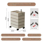 360 Rotating Storage Cabinet Movable Bedside Cabinet Ins Minimalist Nordic Internet Celebrity Cosmetics Multilayer File