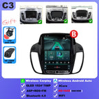 Wireless Android 15 Carplay For Ford Kuga 2 Escape 3 2012-2019 9.7 Inch Tesla Style Car Multimedia Player 5G Wifi Touch Display