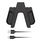 Charging Grip for Switch 2 Joy-Con Accessory Portable Charger Dock with USB-C Cable Charger Indicator Handle Bracket Stand ﻿