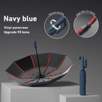 Strong Windproof Automatic Umbrella 72 Bones Sunshade Uv Protection Folding Men's Umbrella Buckle Rain Large Parasol for Women