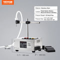 VEVOR 10-4000ml Liquid Filling Machine Automatic Bottle Filler Machine with Single Nozzle Digital Control for Milk Water Wine