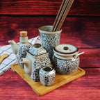 Modern Kitchen Condiment Storage Set Household Chopstick Holder Unique Oil Dispenser Dining Table Organization
