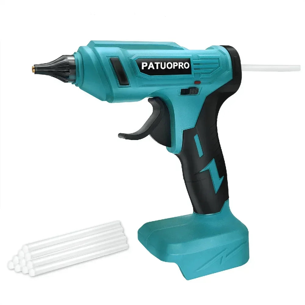 Cordless Electric Hot Melt Glue Gun With 10pcs Glue Sticks Portable Rechargeable DIY Repair Tool For Makita 18V Battery