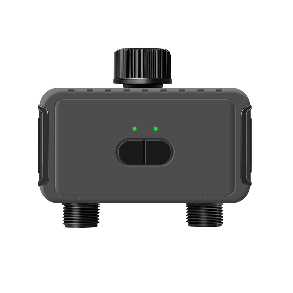 KEMEK Smart Programmable Sprinkle Timer 2 Zone Wifi Smart Garden Water Timer for Hose Faucet Irrigation with Rain Delay Feature