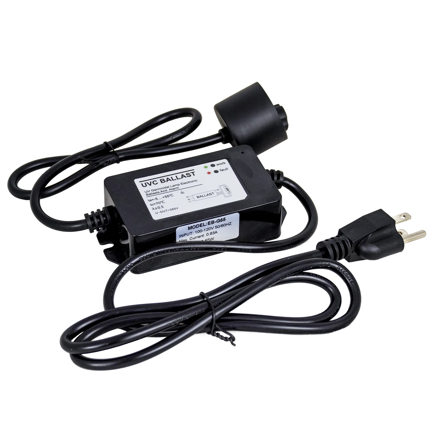 UV Adaptor for 40W to 55W Lamp, 12 GPM Ultraviolet Filter