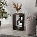 Everet 25" High 3-Tier Shelf Side Table Dark Oak