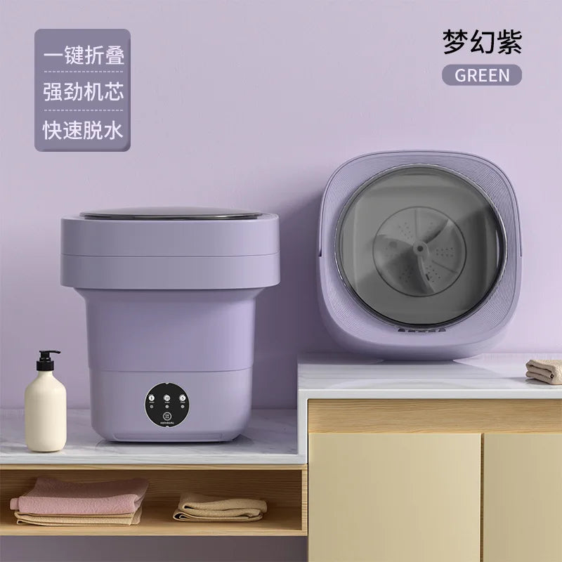11L Blue light Portable Washing Machine Underwear with Dryer Bucket So