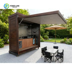 Customized Outdoor Kitchen Set Outdoor Cabinets BBQ Island with Sink Easy To Assemble Weather Resistant for Picnic Party
