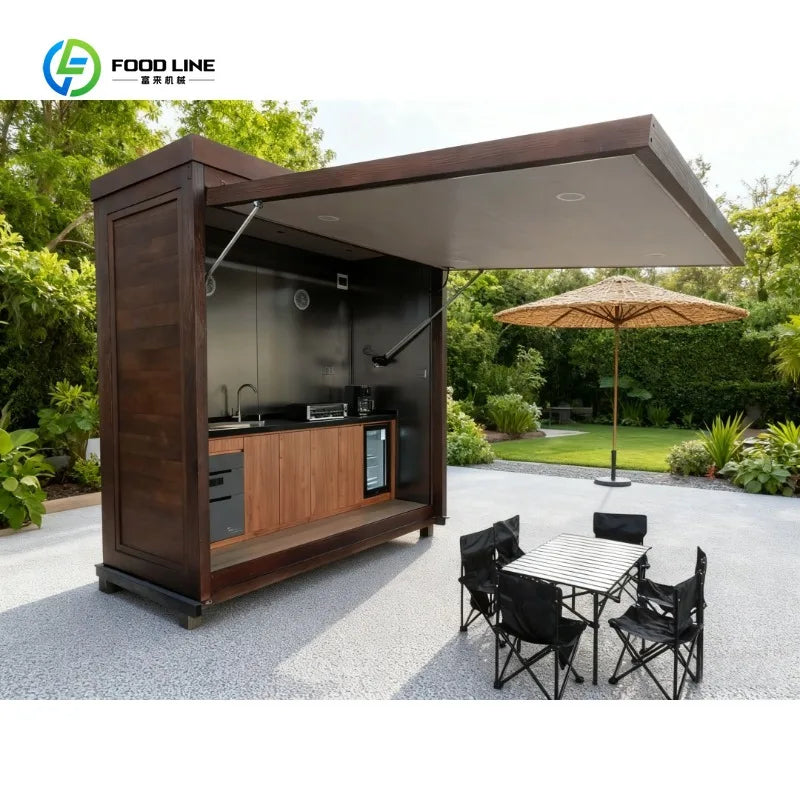 Customized Outdoor Kitchen Set Outdoor Cabinets BBQ Island with Sink Easy To Assemble Weather Resistant for Picnic Party