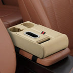 Car Armrest Box Heightening Pad Multifunctional Storage Box Water Cup Case Luxury Vehicle Storage Tissue Holder Organizer N3F6
