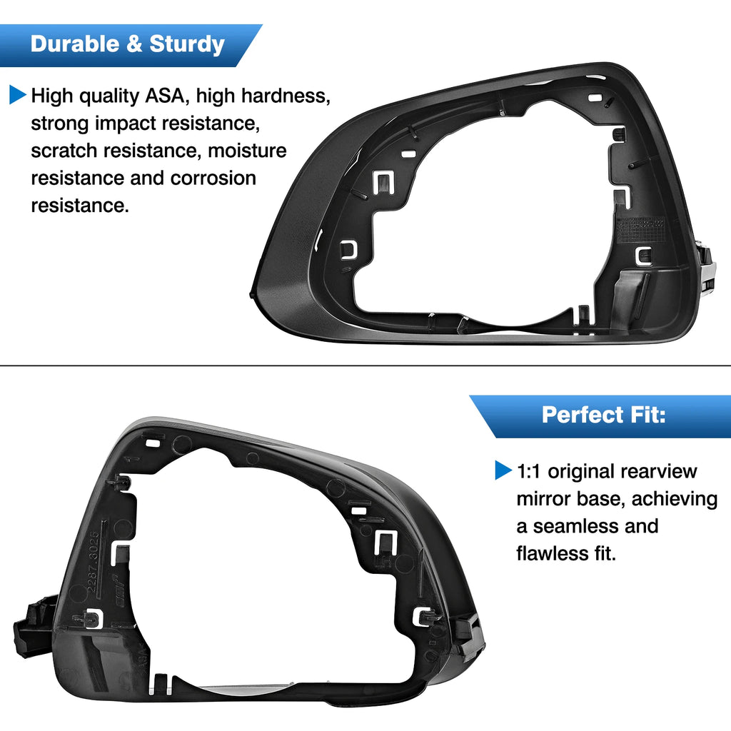 For Tesla Model 3 All Model Wing Rearview Mirror Cover Frame Reversing Mirror Frame Left & Right Exterior Mirror Supporting Ring