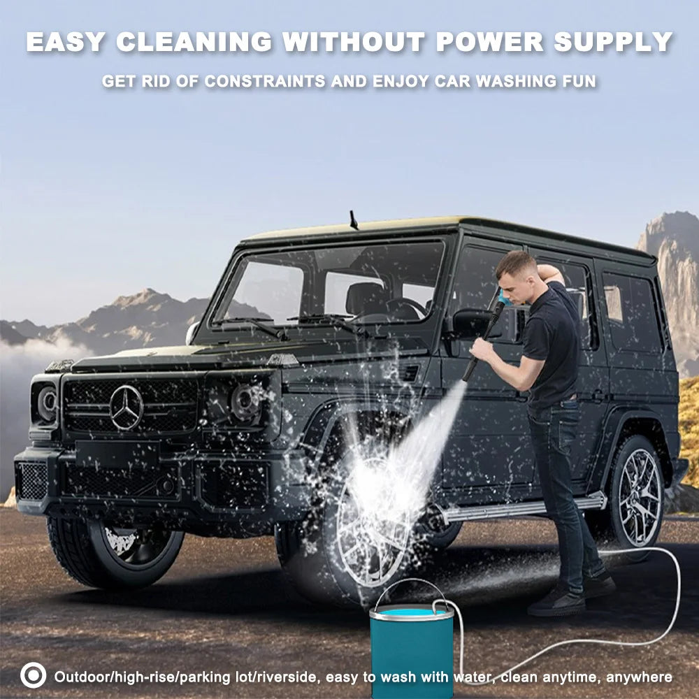 Cordless 18V Pressure Washer Gun for Car – 2-Battery Kit